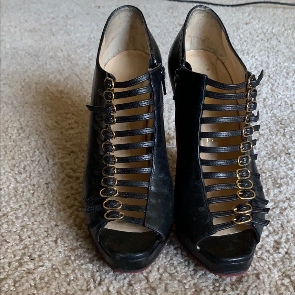 Christian Louboutin black booties size 9